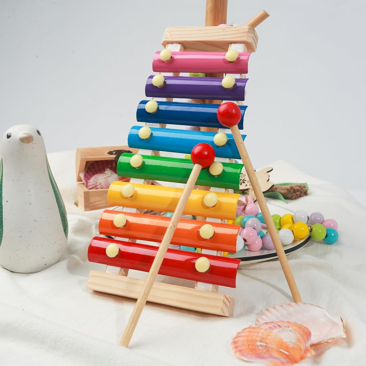 ✨Children's xylophone, xylophone musical toy with child-safe mallets