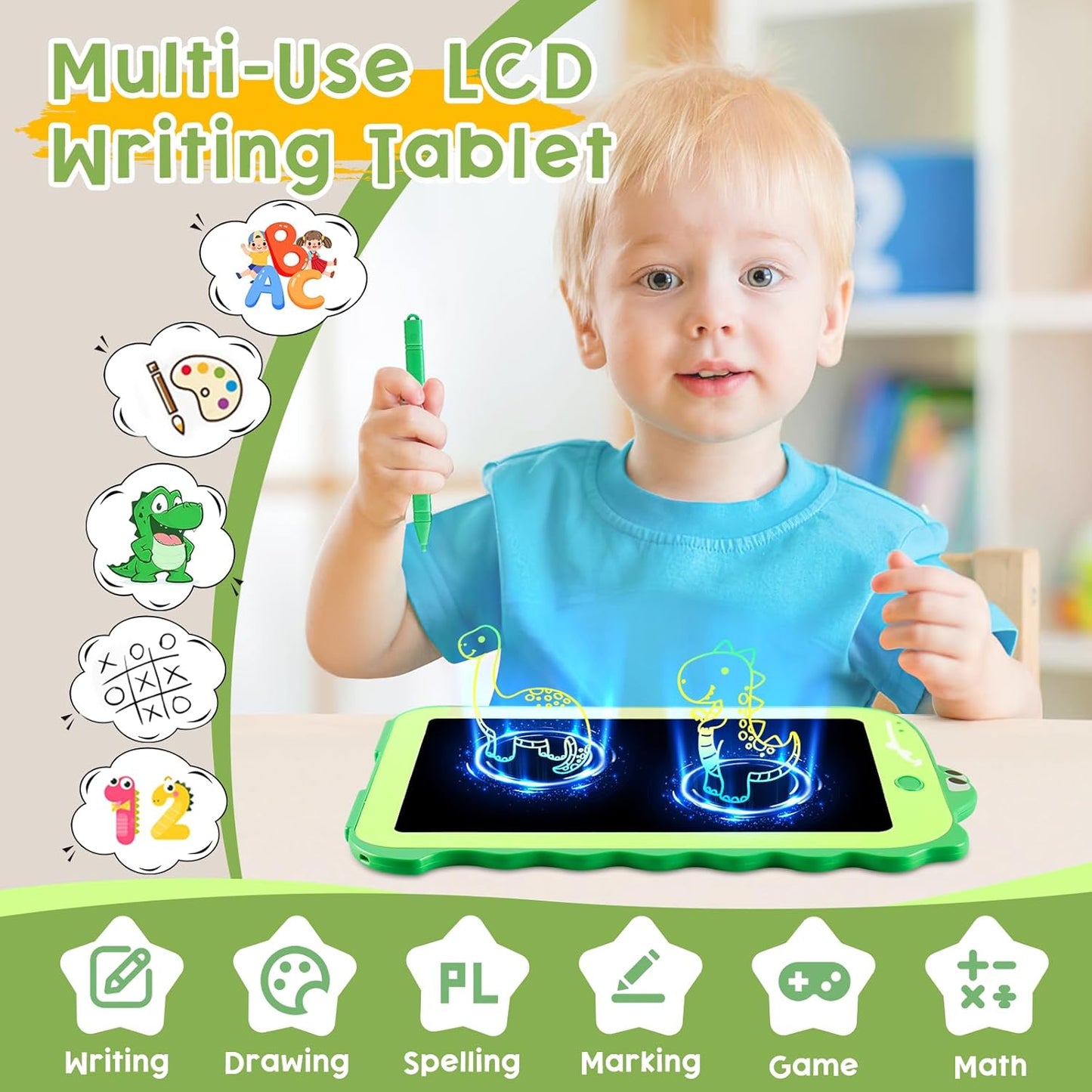 Children's LCD writing tablet, colorful toddler toy drawing tablet, educational children's toy