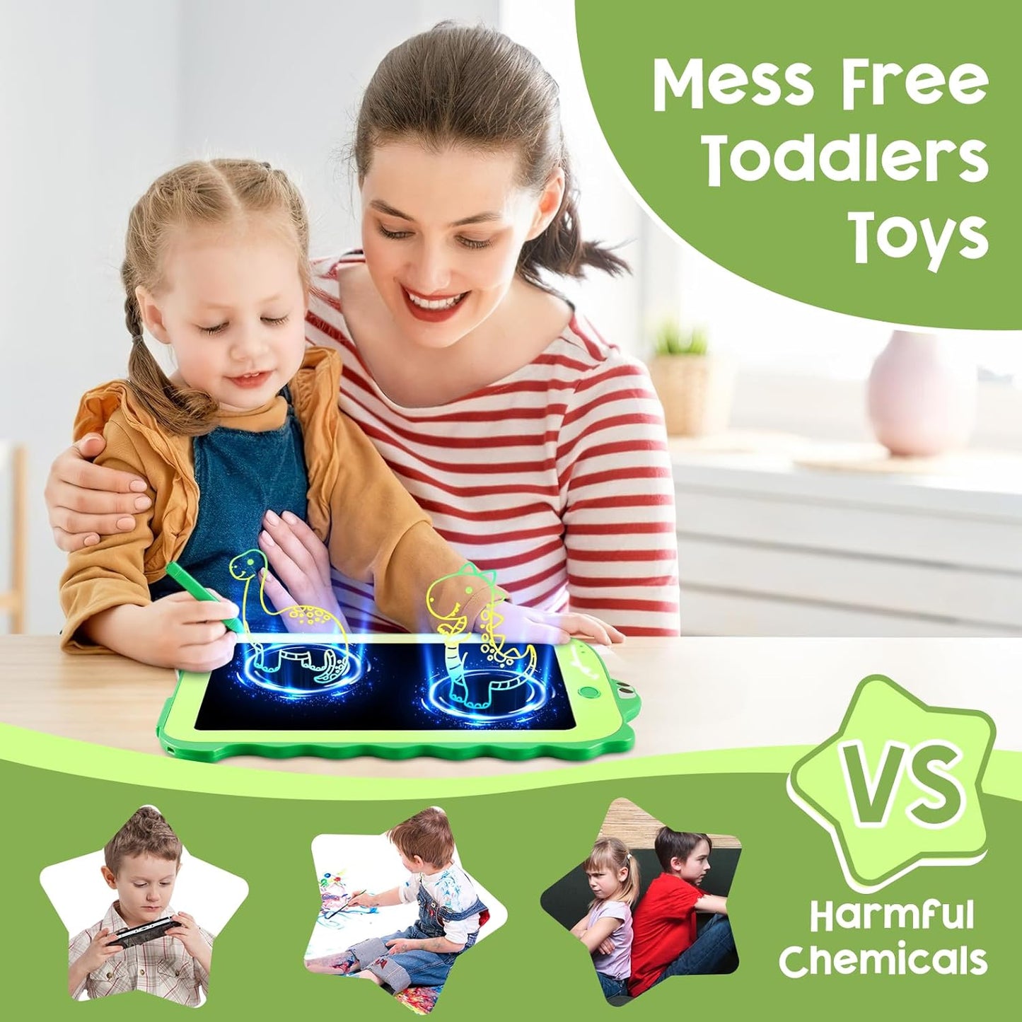 Children's LCD writing tablet, colorful toddler toy drawing tablet, educational children's toy