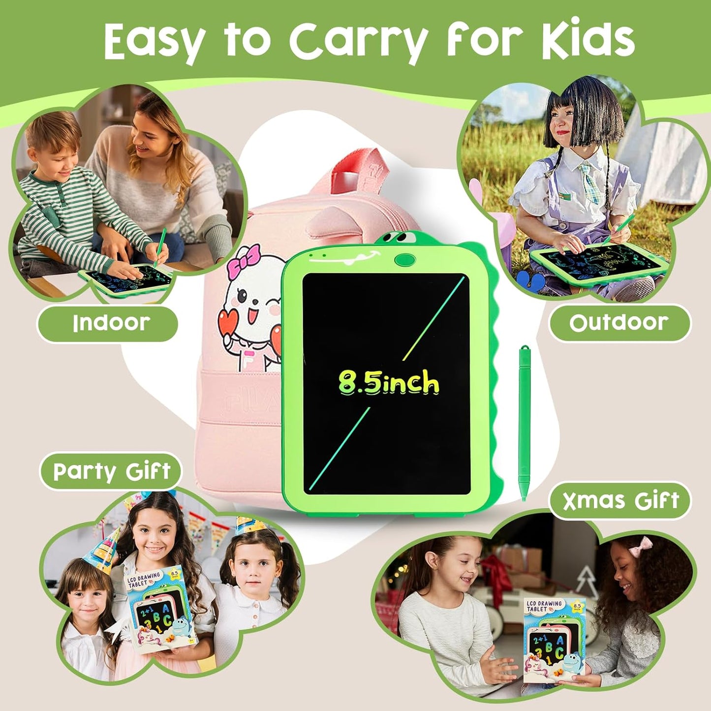 Children's LCD writing tablet, colorful toddler toy drawing tablet, educational children's toy