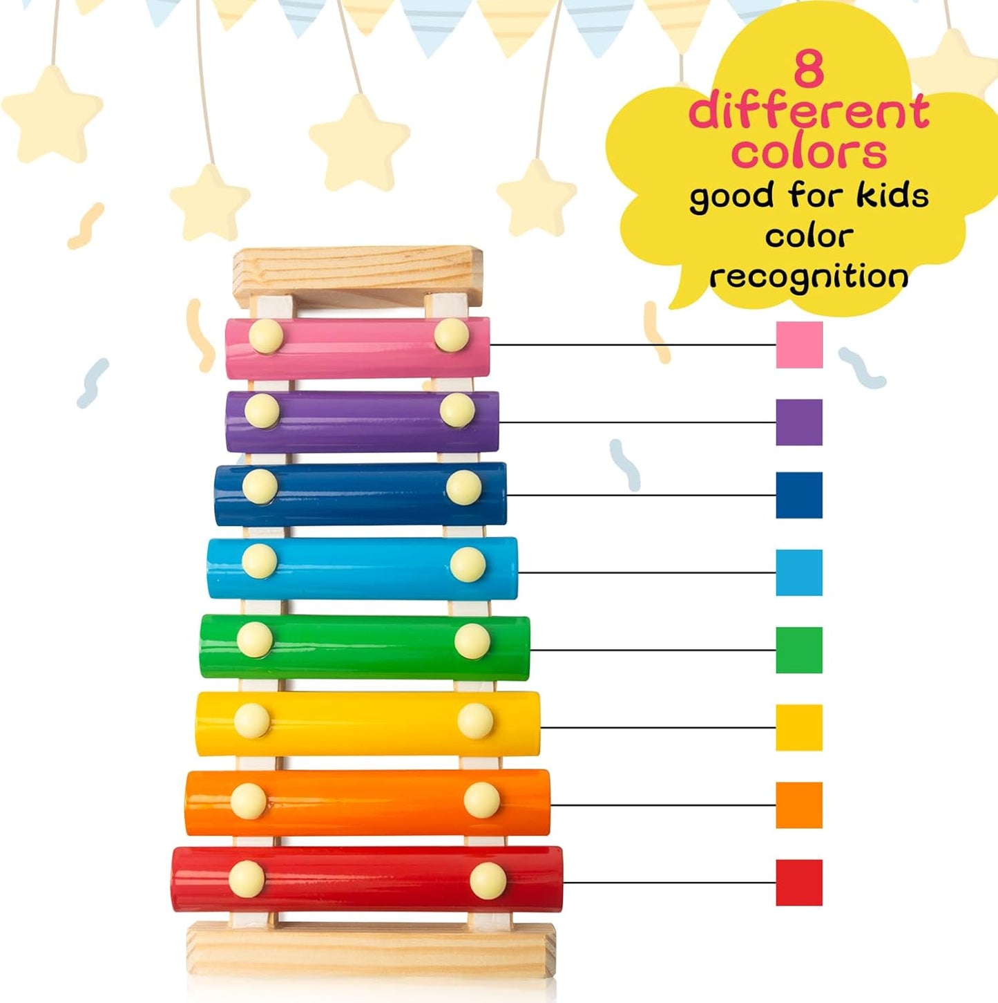 ✨Children's xylophone, xylophone musical toy with child-safe mallets