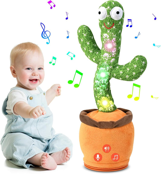 🌵Dancing and talking cactus toy with 120 English songs