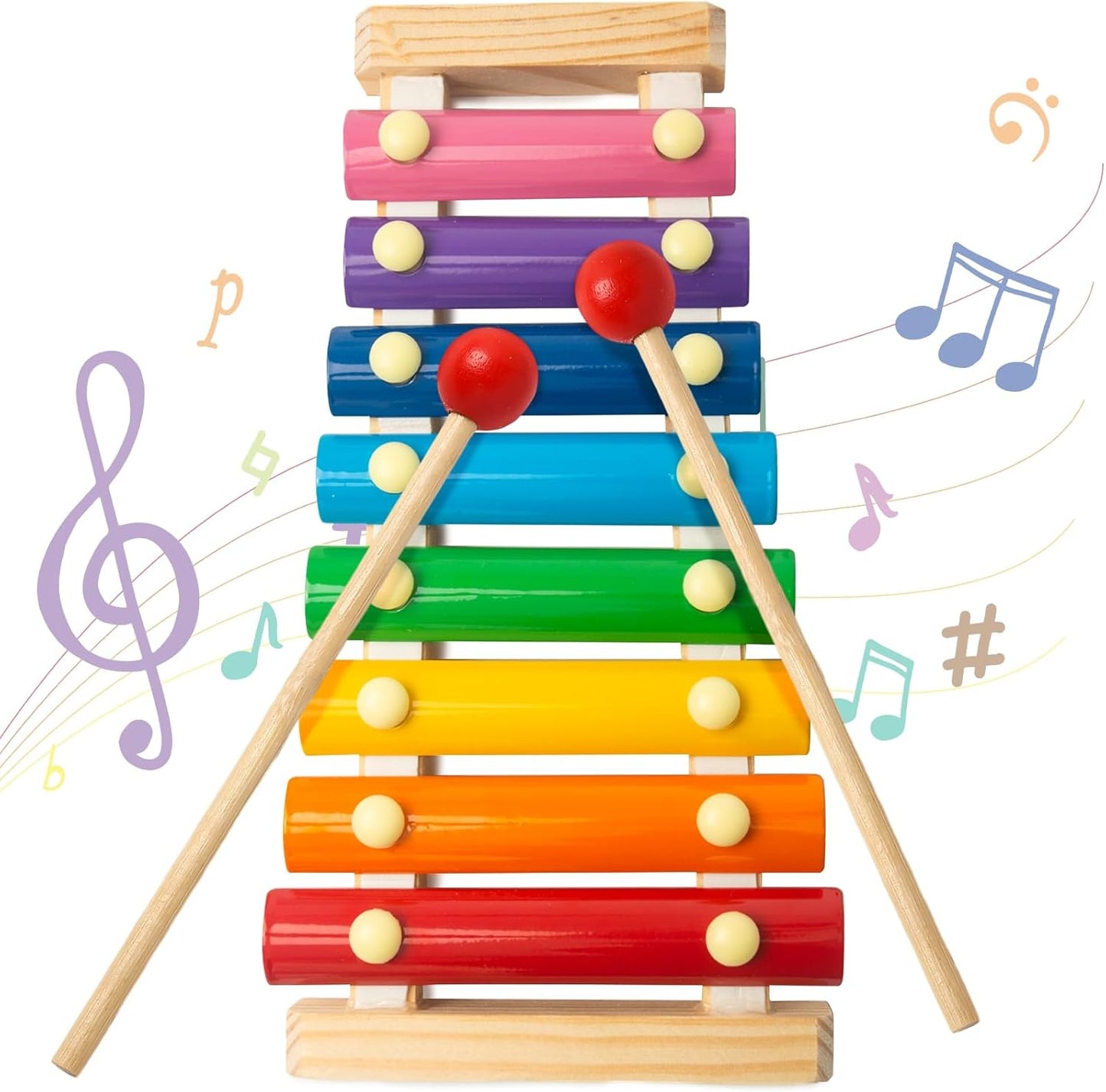 ✨Children's xylophone, xylophone musical toy with child-safe mallets